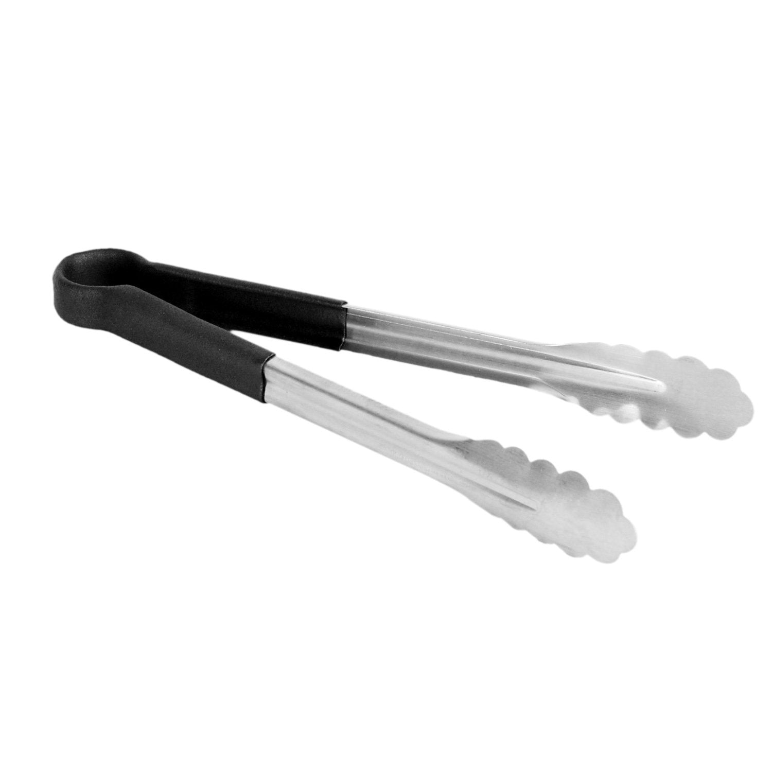 SS Utility Tongs 10 Inch with PVC handle -BLACK