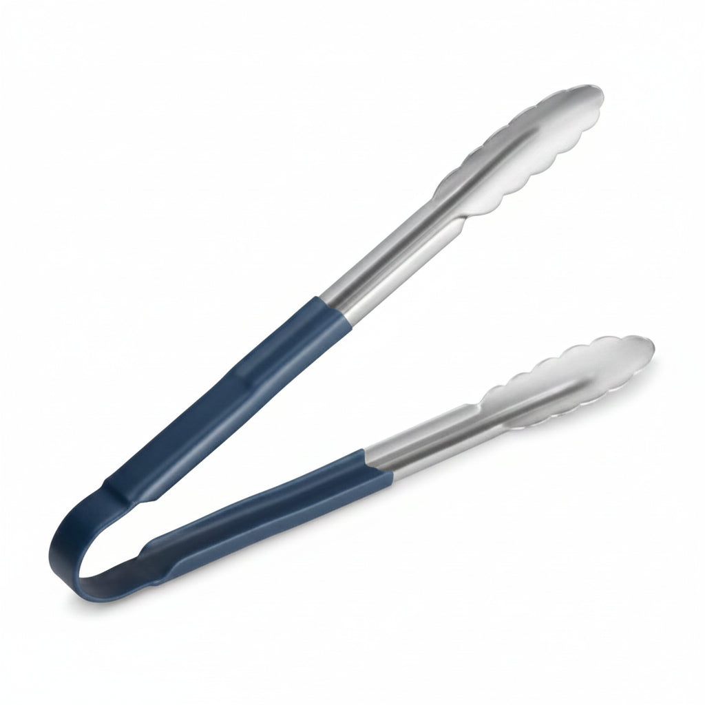 SS Utility Tongs 10 Inch with PVC handle- BLUE