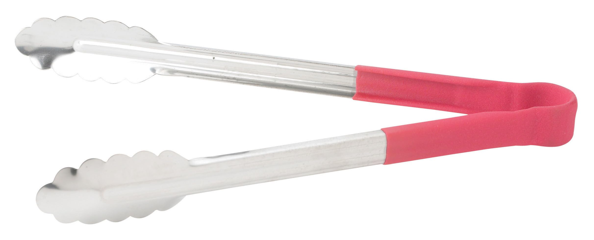 SS Utility Tongs 10 Inch with PVC handle - RED
