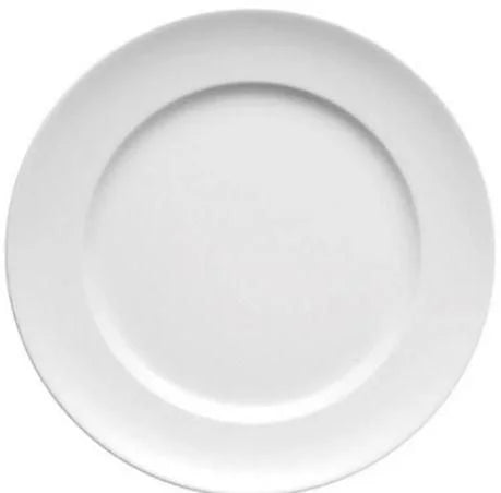 White Round Ceramic plate 8" 1PC