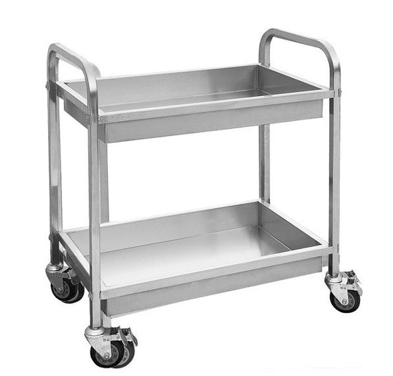YC-102D - Stainless Steel trolley with 2 shelves