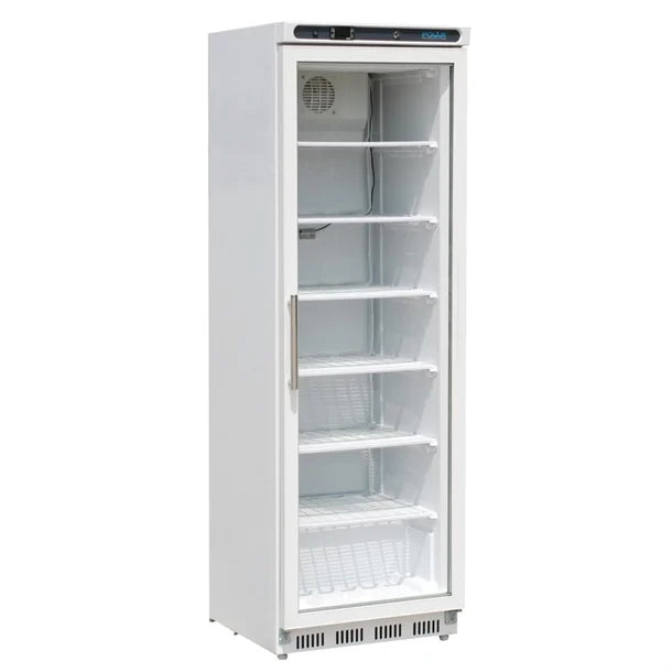 Polar C-Series Glass Door Display Freezer White 365Ltr