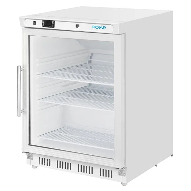 Polar C-Series Under Counter Display Fridge White 150Ltr
