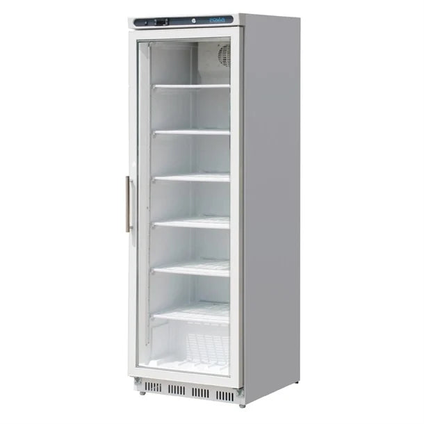 Polar C-Series Glass Door Display Freezer White 365Ltr