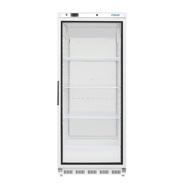 Polar C-Series Upright Display Fridge White 600Ltr