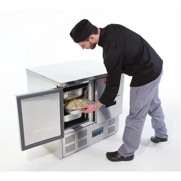 Polar G-Series 2 Drawer Counter Fridge 240Ltr