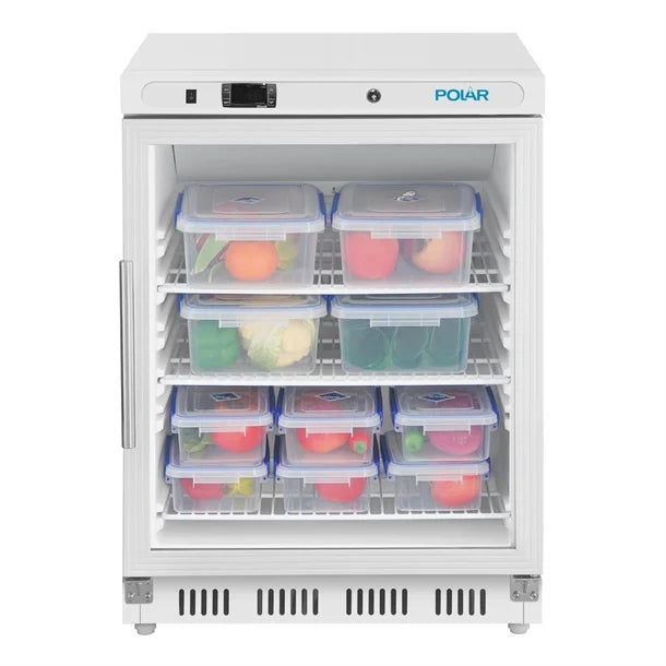 Polar C-Series Under Counter Display Fridge White 150Ltr