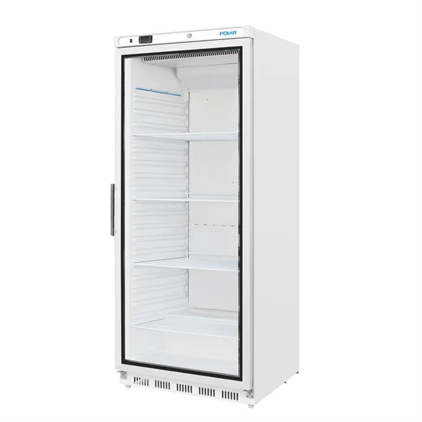 Polar C-Series Upright Display Fridge White 600Ltr
