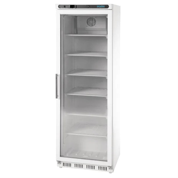 Polar C-Series Glass Door Display Freezer White 365Ltr