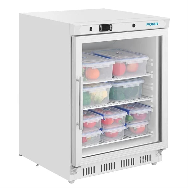 Polar C-Series Under Counter Display Fridge White 150Ltr