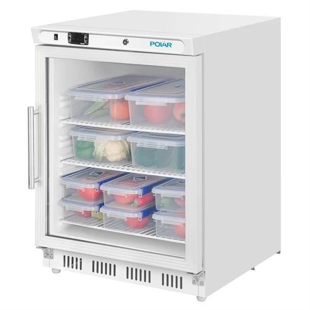 Polar C-Series Under Counter Display Fridge White 150Ltr