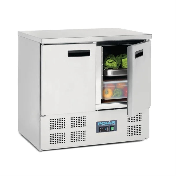 Polar G-Series Double Door Counter Fridge 240Ltr