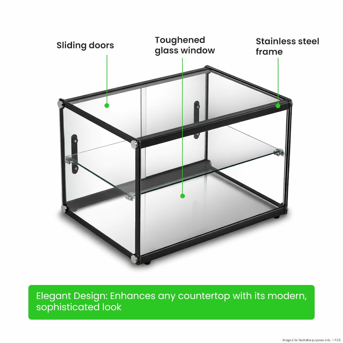 Bonvue Pre-assembled Two Layer Ambient Showcase - AD2-550