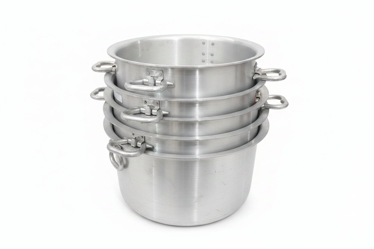 Aluminium Hard Anodised Tope With Cover Size 36 Capacity 44L