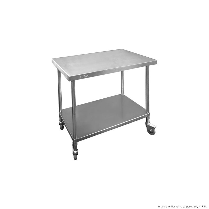 Mobile Workbench with Undershelf 2400x700x900mm