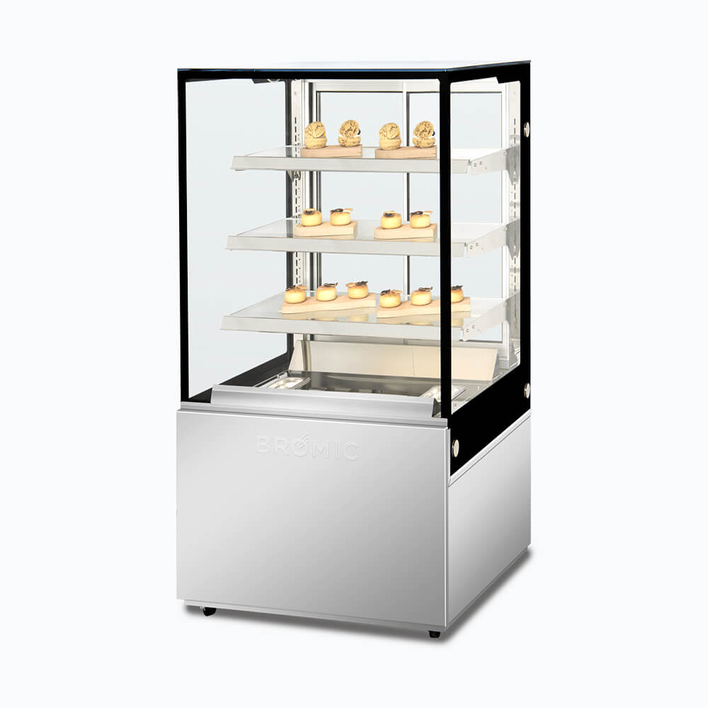 4 tier hot food display 660mm - FD4T0660H
