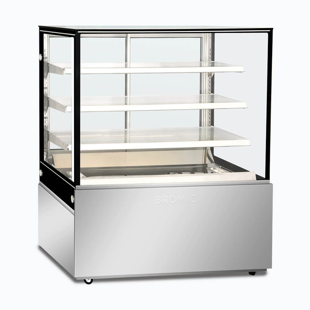 4 tier hot food display 1200mm - FD4T1200H