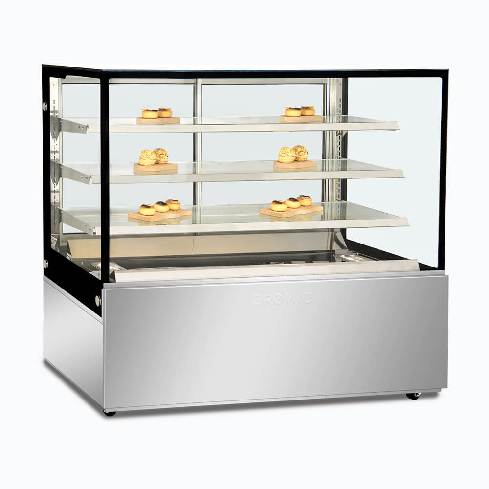 4 tier hot food display 1500mm - FD4T1500H