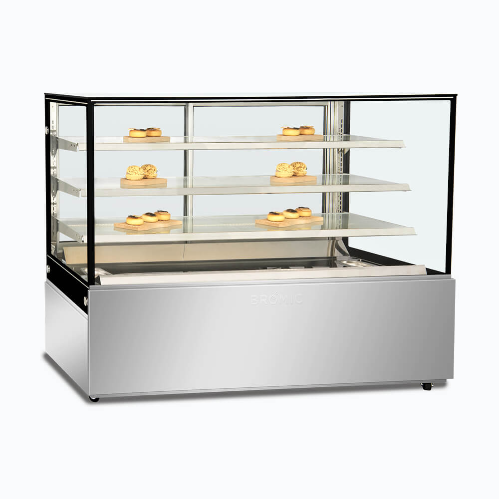 4 tier hot food display 1800mm - FD4T1800H