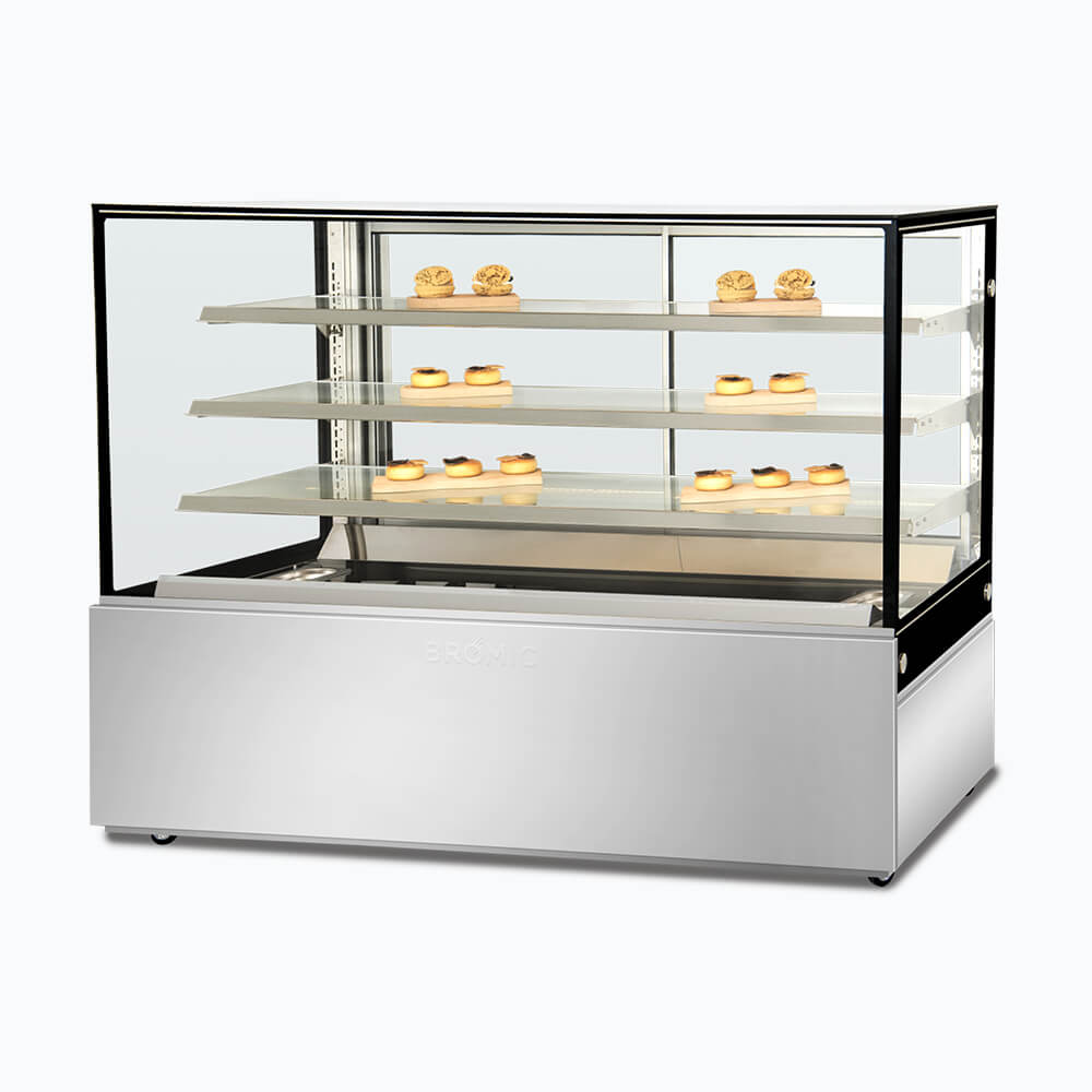 4 tier hot food display 1800mm - FD4T1800H