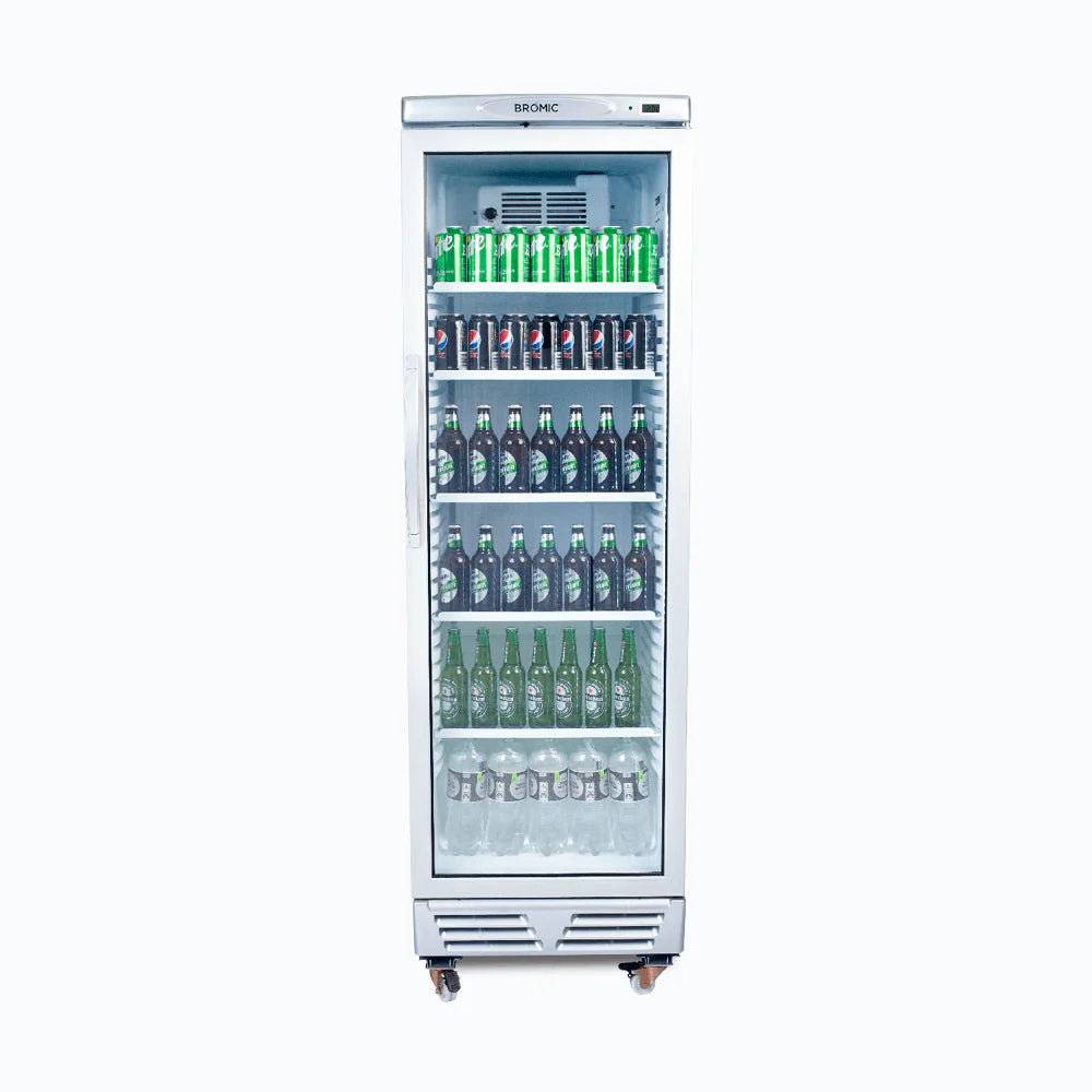 Chiller GM0374-NR Silver UP/R GLS 372L LED