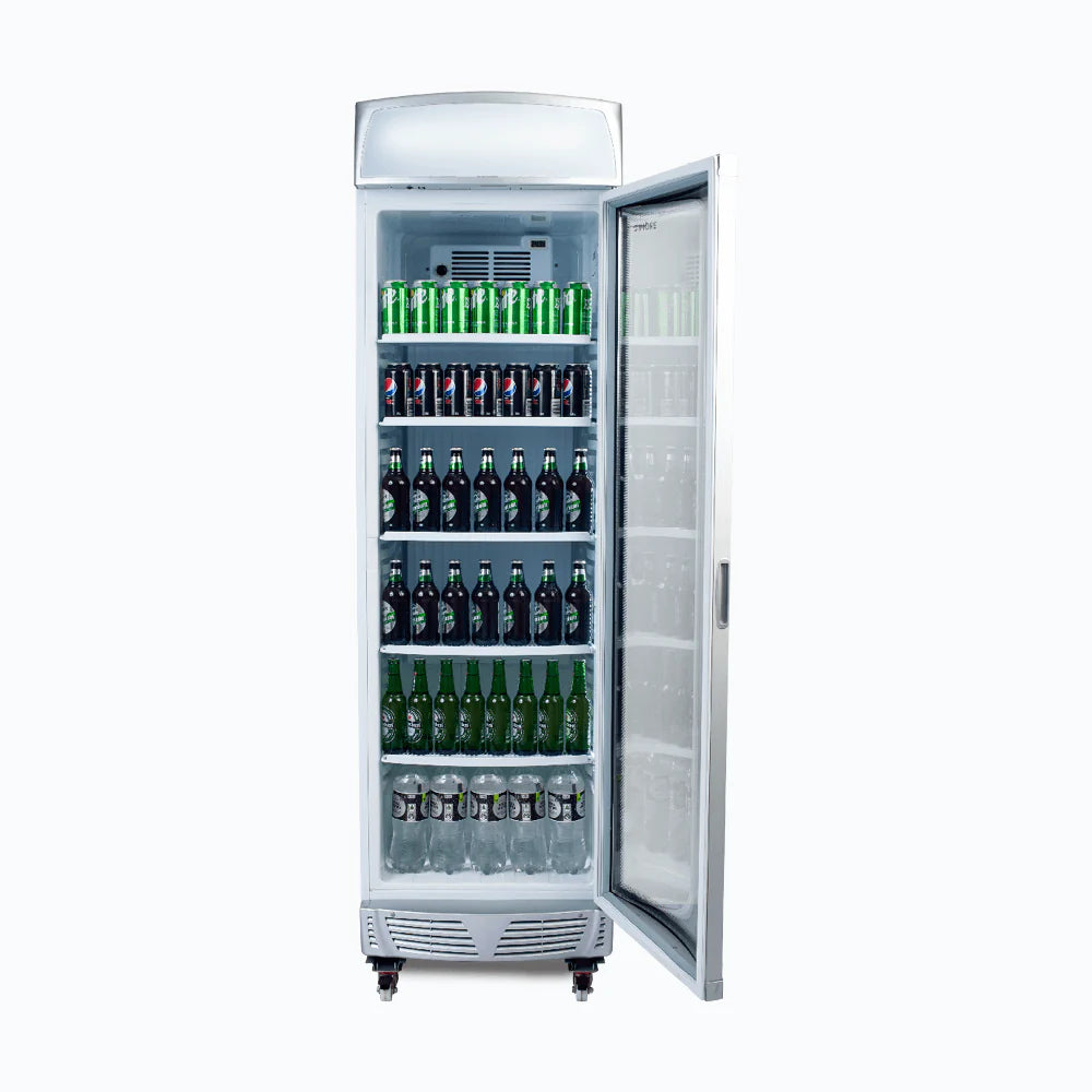 Chiller GM0400LC-NR Silver UP/R GLS 438L LED
