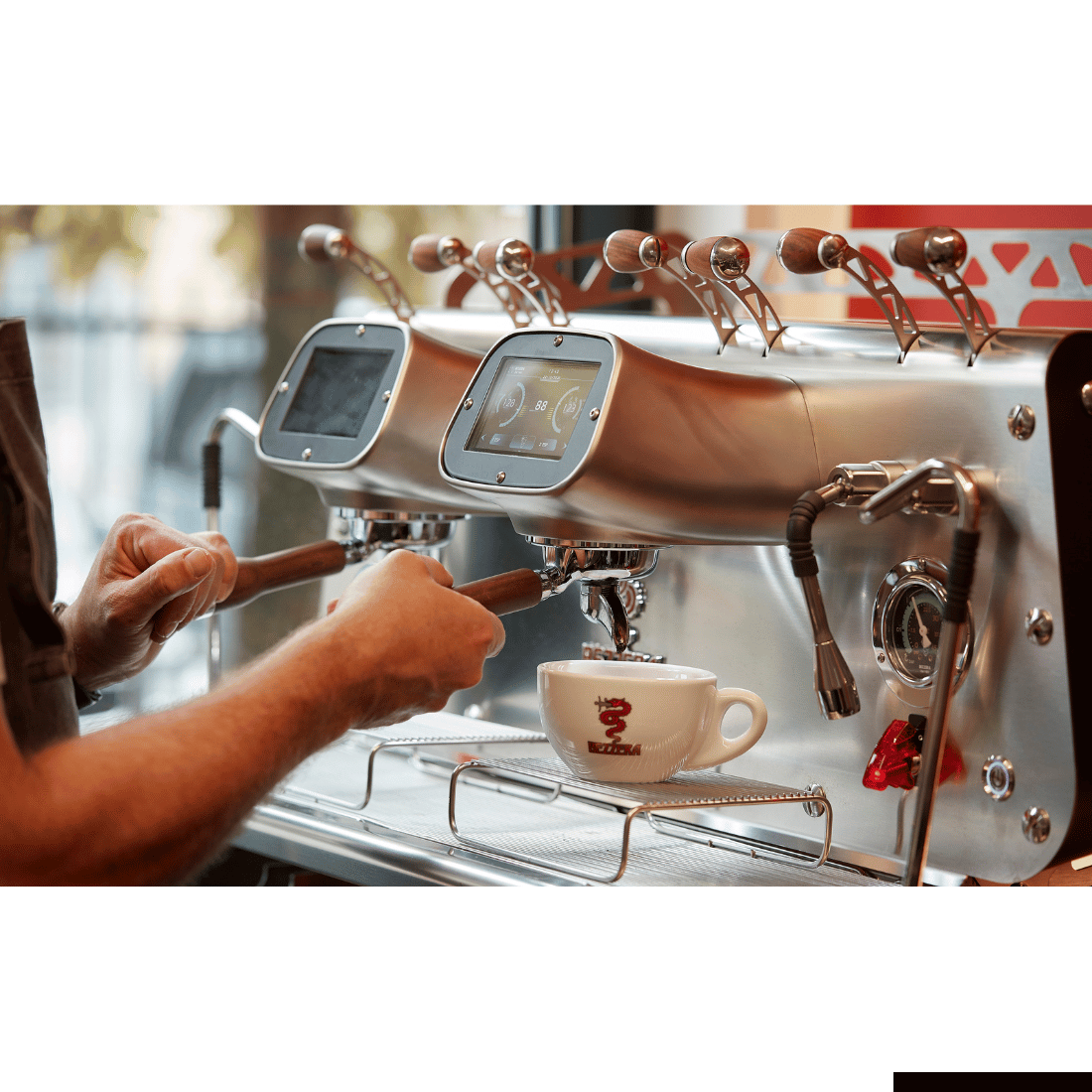 Bezzera VICTORIA Red 2-Group Professional Espresso Machine - BZVICTORIA2R
