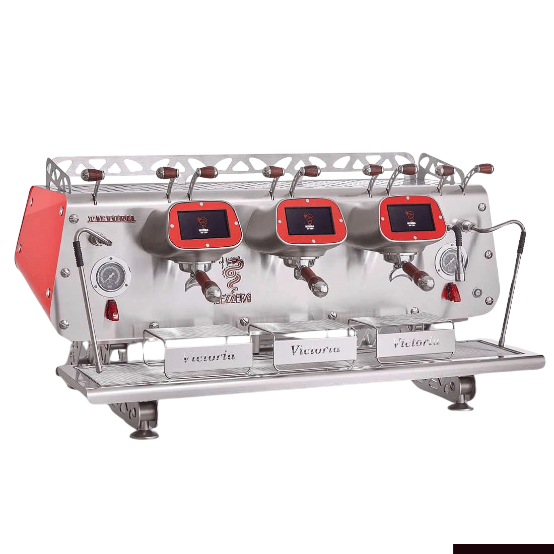 Bezzera VICTORIA Red 3-Group Professional Espresso Machine - BZVICTORIA3R