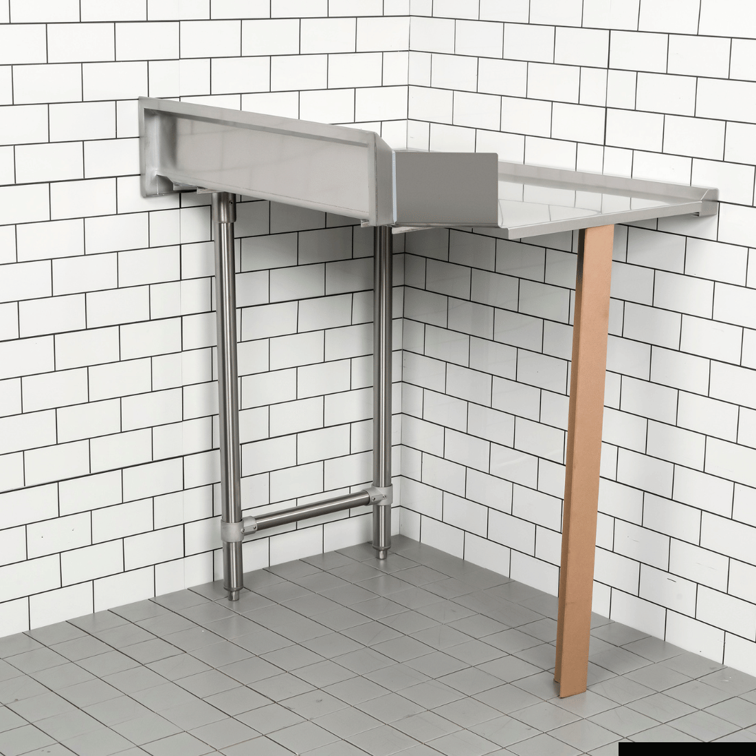 Modular System Clean Dish Table with Splashback CDT-900L