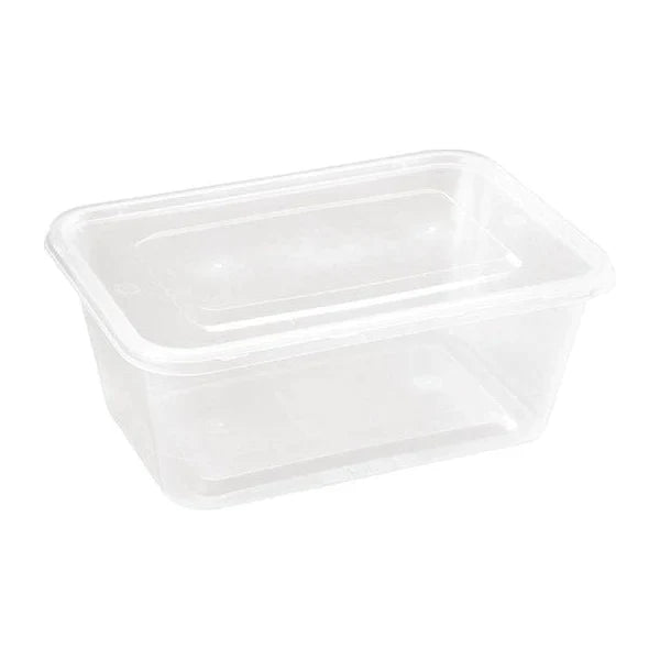 750ML Rectangle Containers with Lid 50 Pack