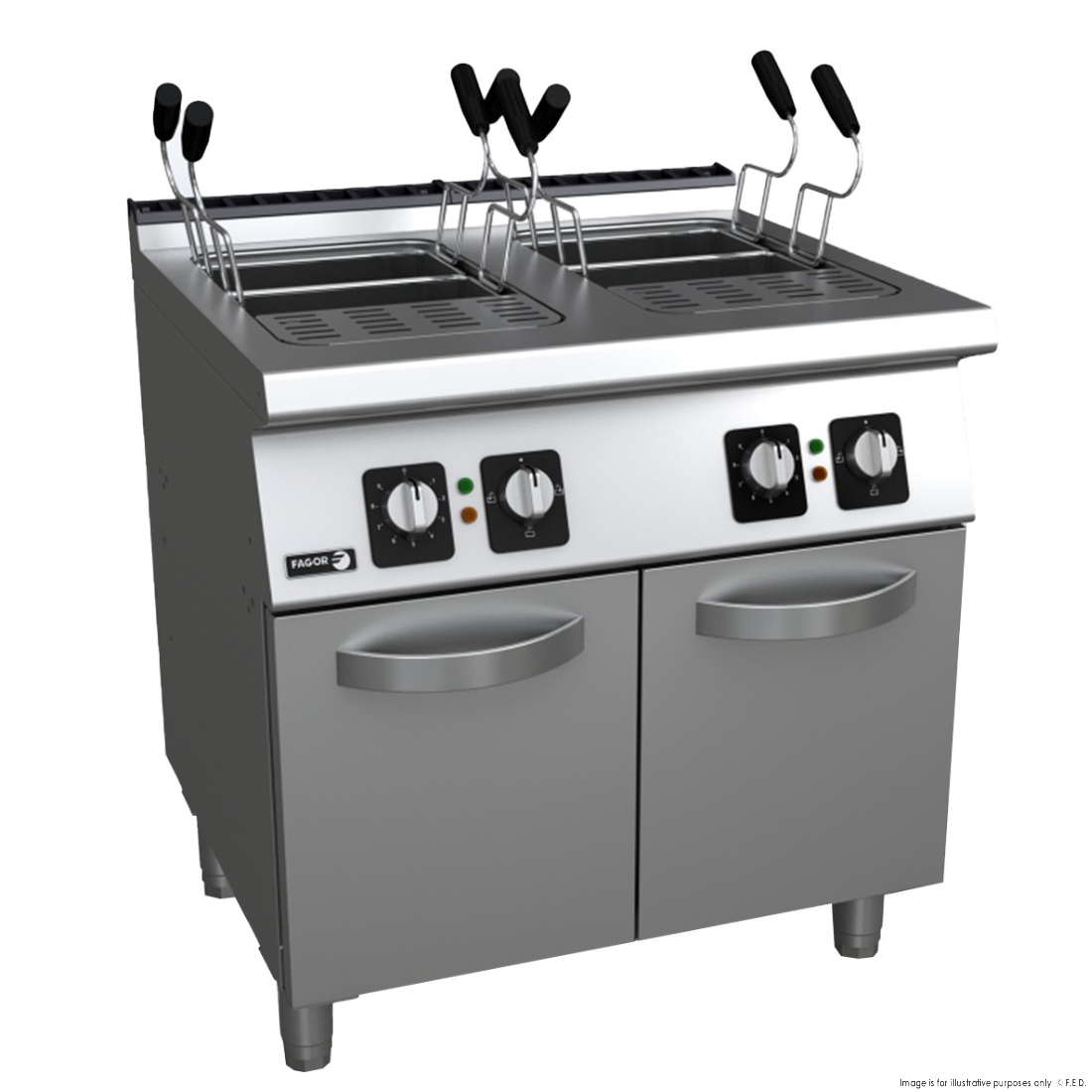 Fagor Kore 700 Series Electric Pasta Cooker with 4 Baskets CP-E7226
