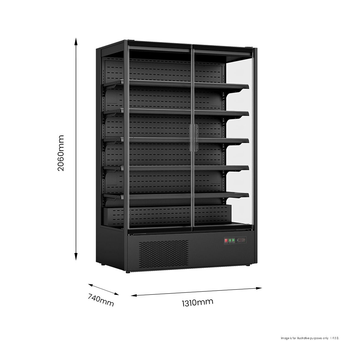 Thermaster Supermarket Panorama 2 Door Chiller Display - DC-125B