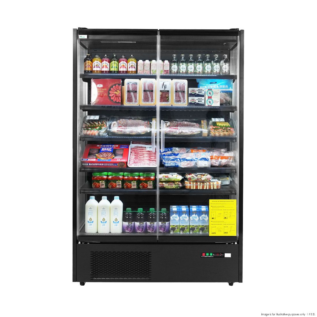 Thermaster Supermarket Panorama 2 Door Chiller Display - DC-125B
