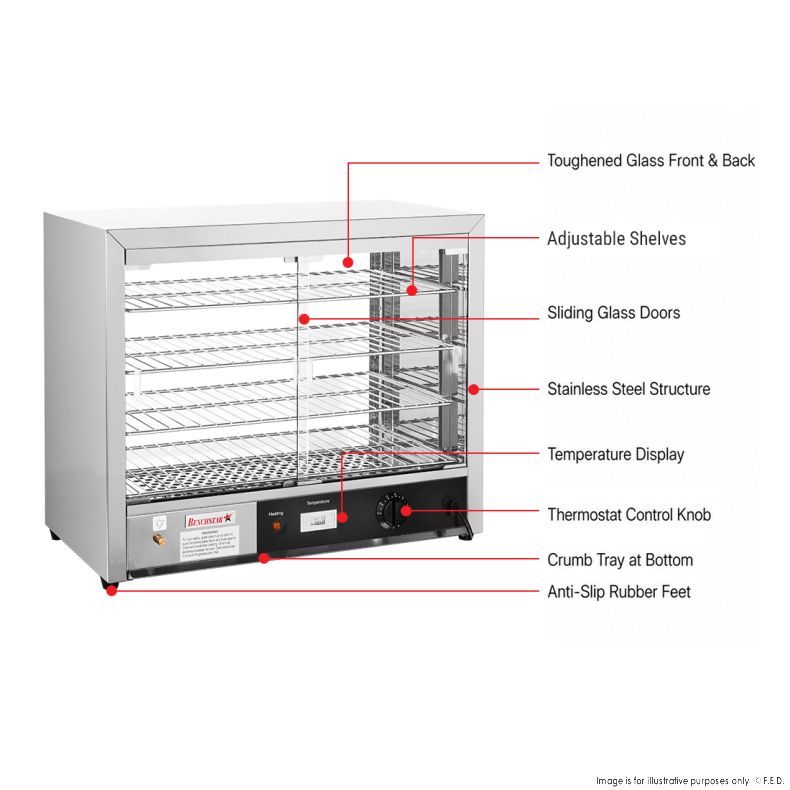 Benchstar Pie Warmer & Hot Food Display - DH-805E
