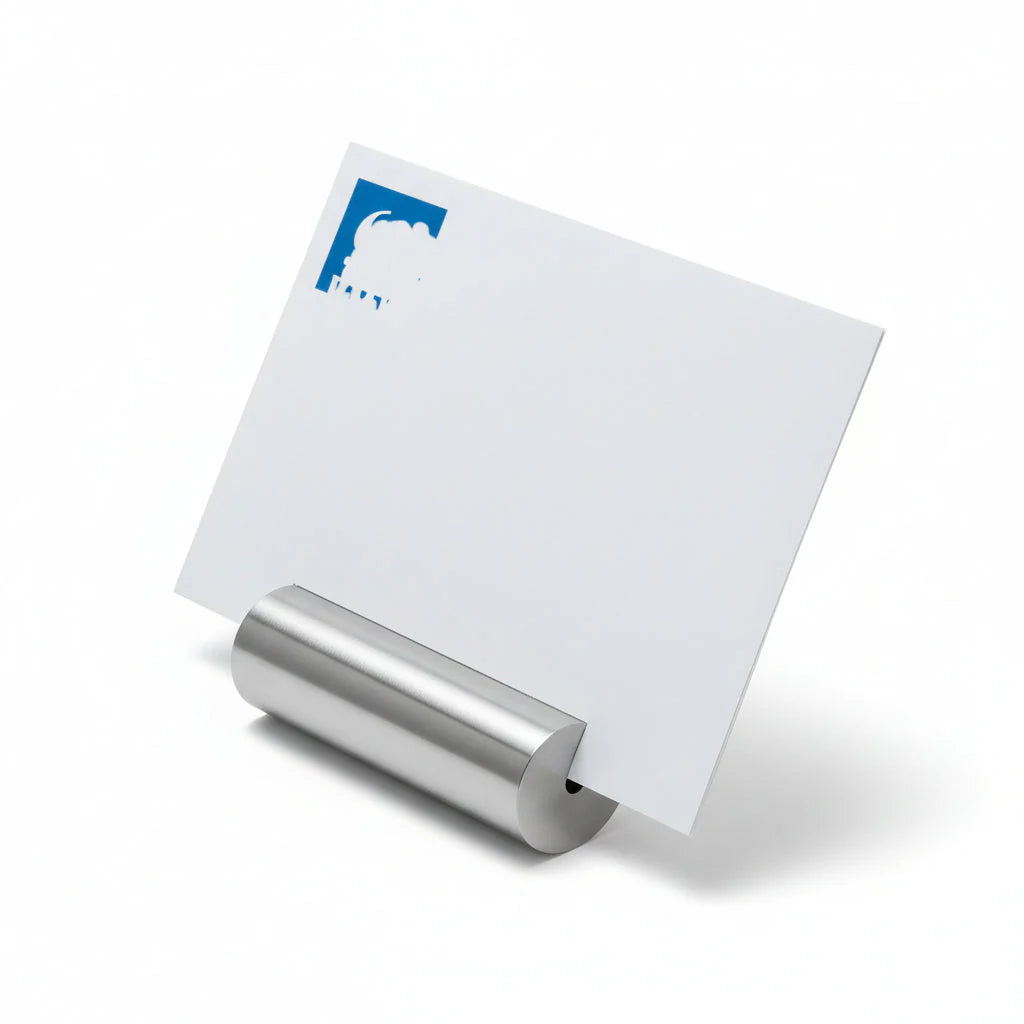 SS Bullet Menu/ Card Holder 3.25" 8cm 2pk