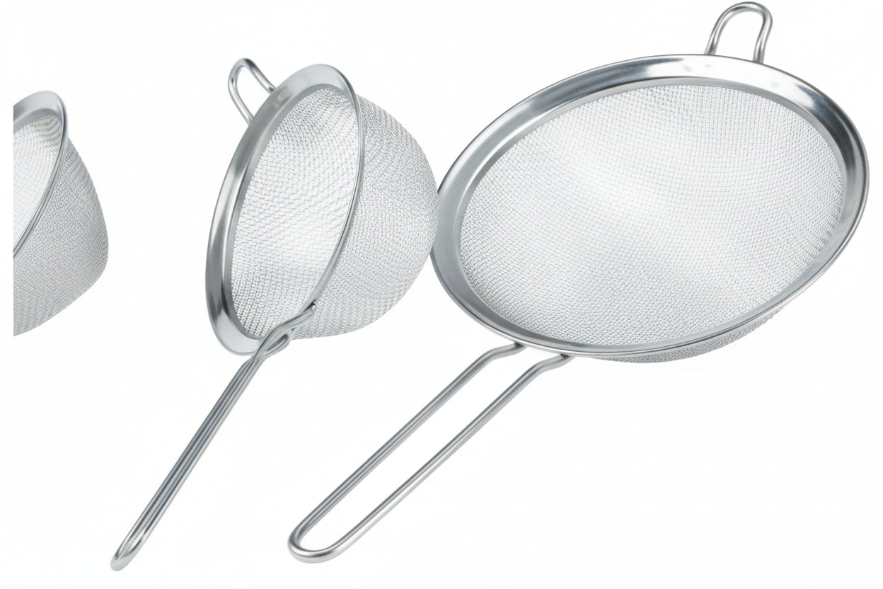 SS Strainer With Wire Handle Round Shape 18 Cm (7"")