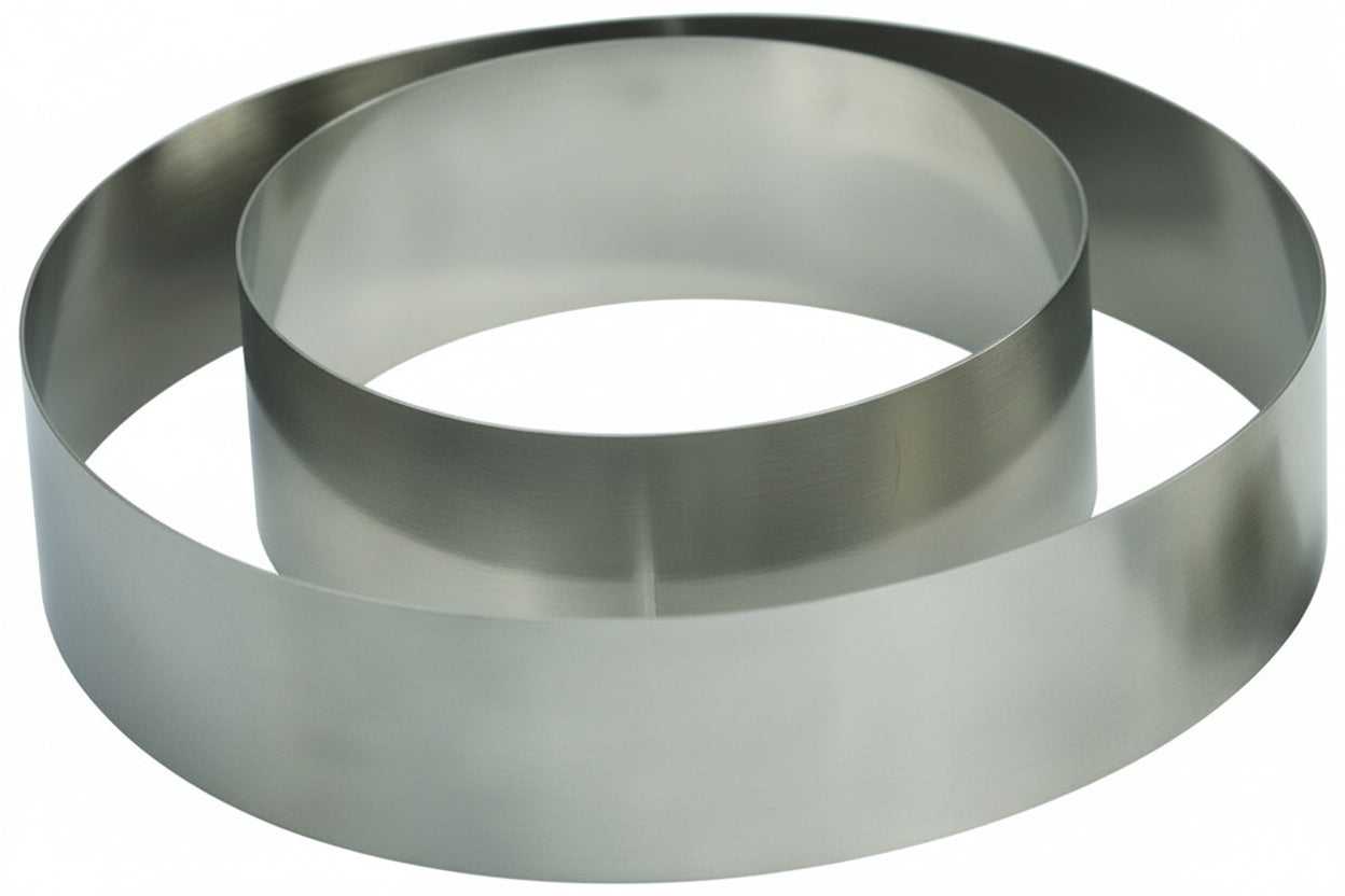 SS Round Pastry/Cake Ring D.10x3.5 Cm (0.9mm)