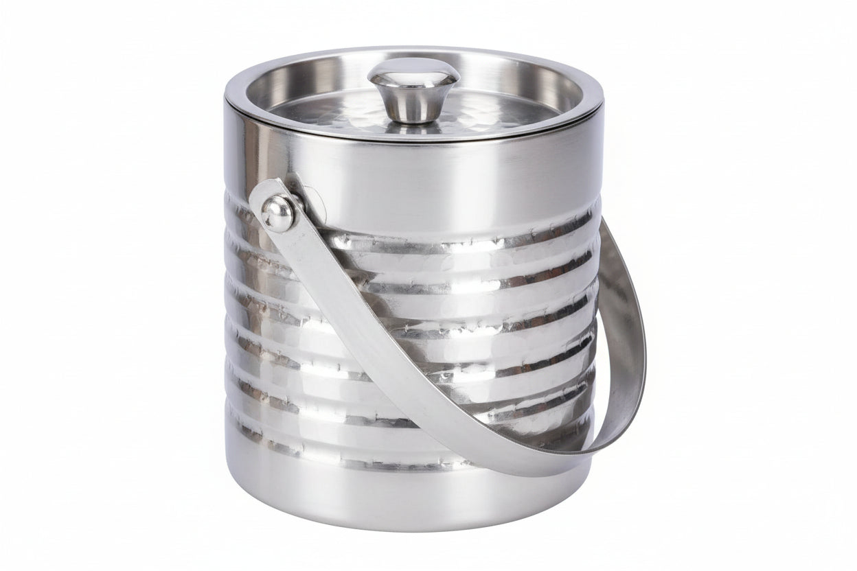SS Ice Bucket Beehive Style (0.95 Ltr) 12.4 x 13CM