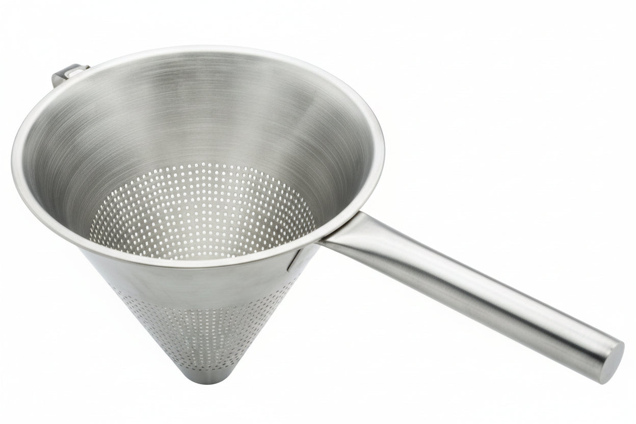 SS Conical Strainer 7"(18 Cm) with Pipe Handle 1pc