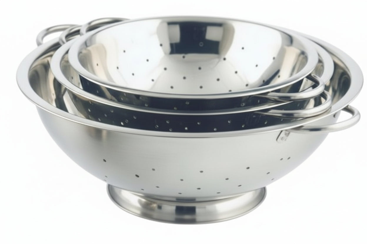 SS Colander Regular With Tubler Handle 12.5ltr 40cm 1pc
