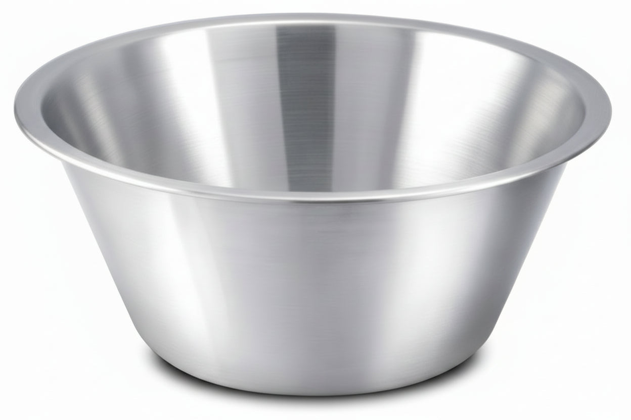 SS Taper Bowl With Beading 14.00ltr 40 Cm 1PC