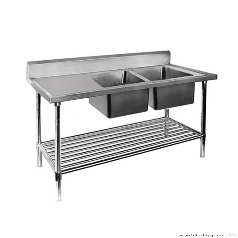 Double Right Handed Sink Bench 1800x700x900mm