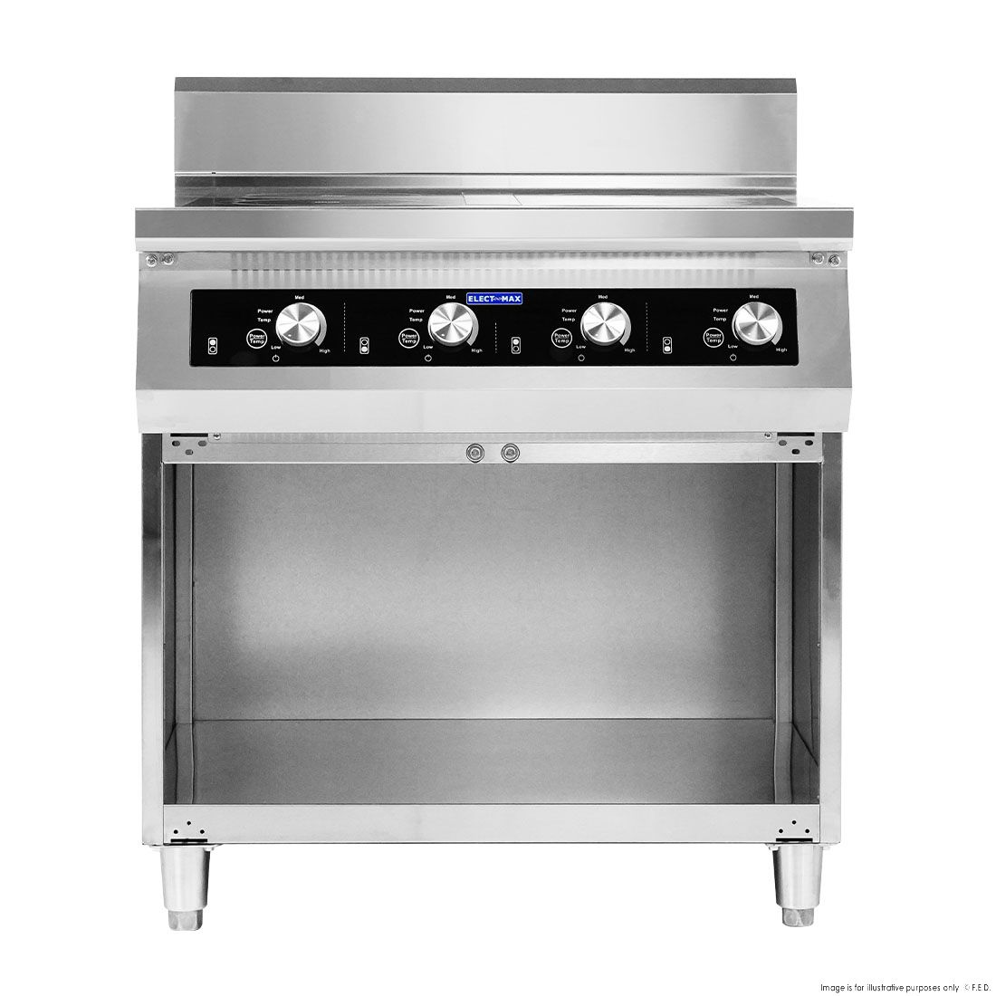 Electmax 700 Series Induction 4-Burner Cooker with Splashback EIC7-800P