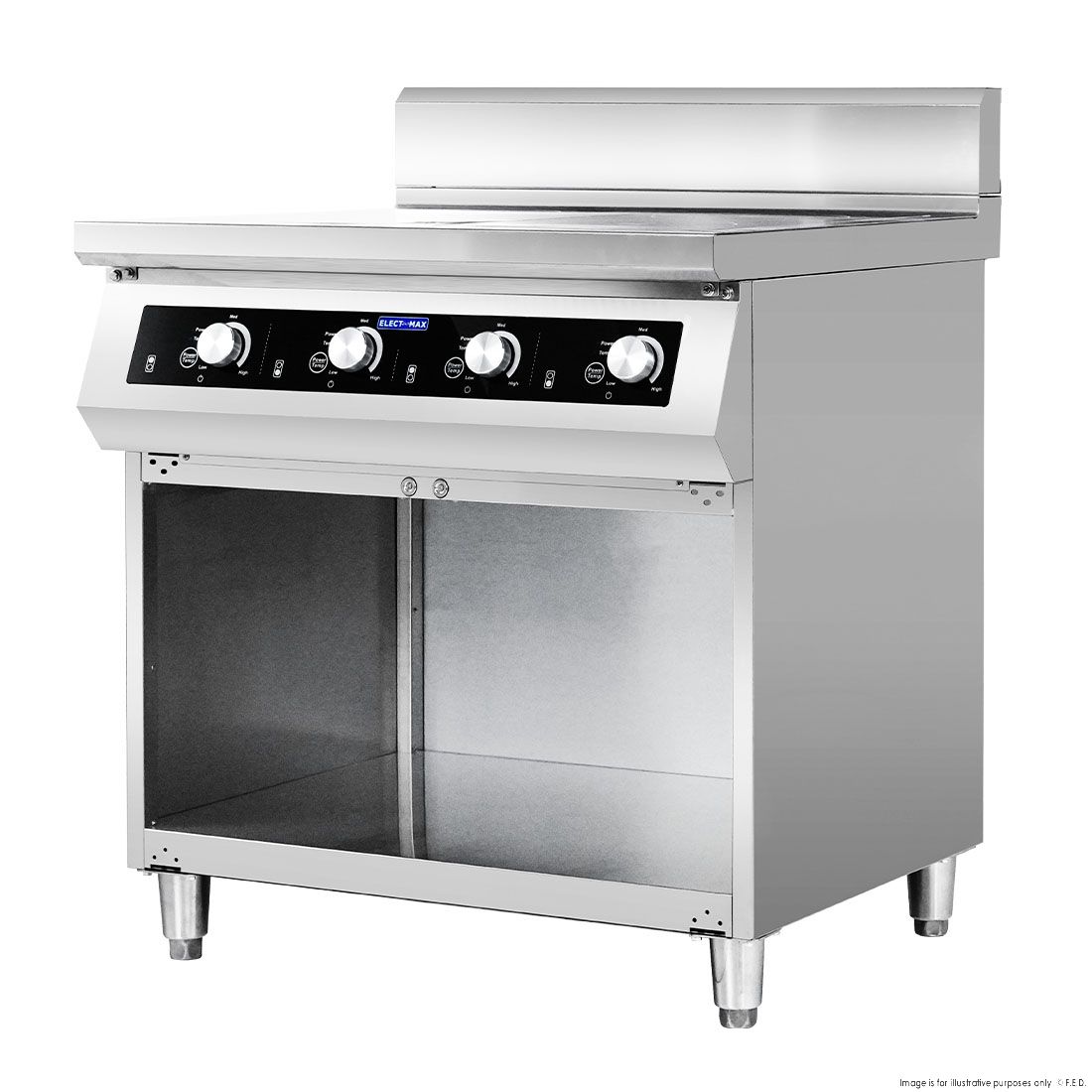 Electmax 700 Series Induction 4-Burner Cooker with Splashback EIC7-800P