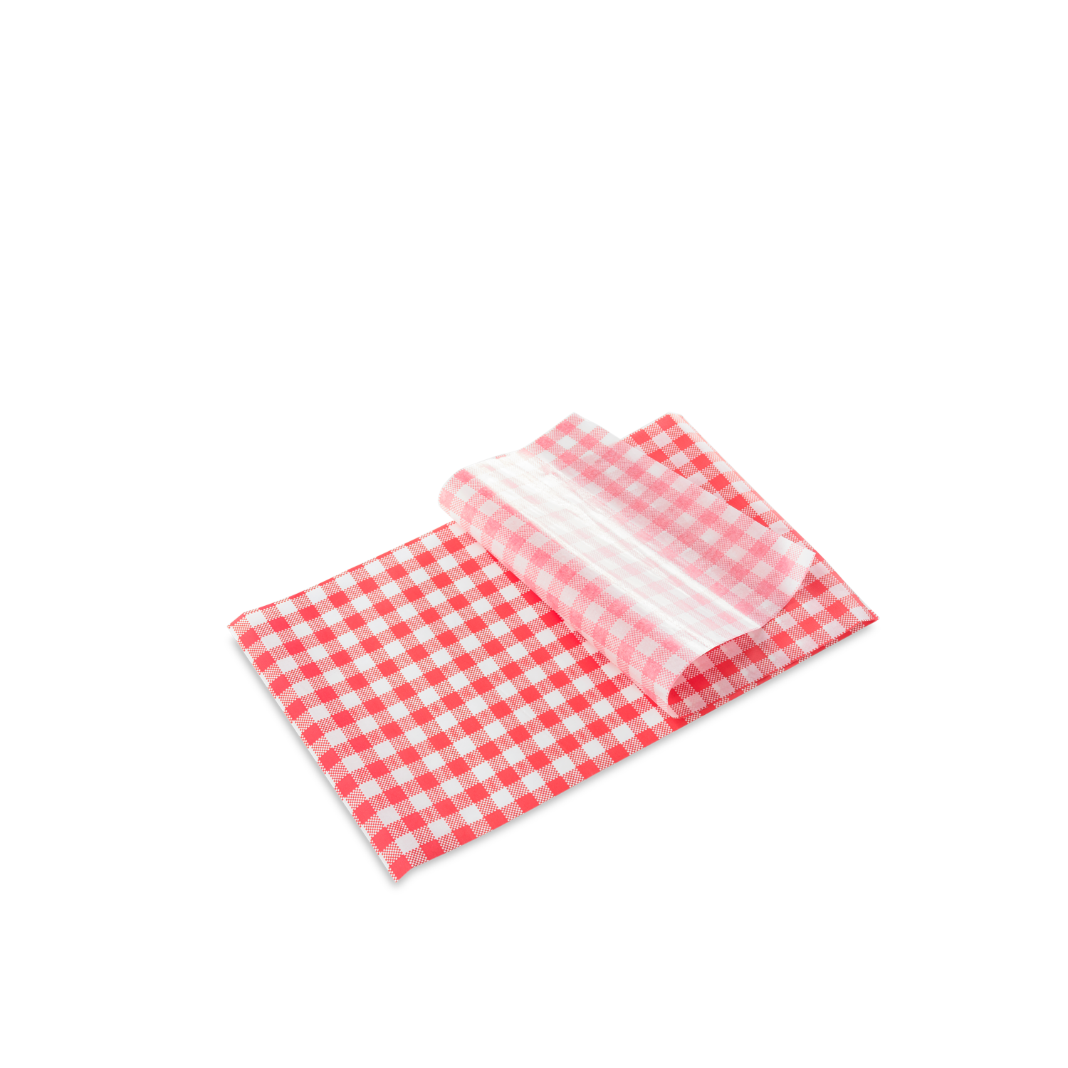 GREASEPROOF PAPER 1/2 (RED) GINHAM 400X330MM 1000PCS