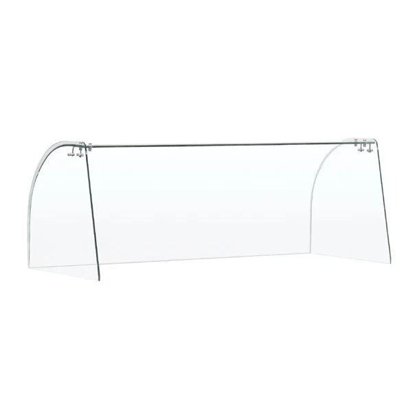 Curved Glass Sneeze Guard Assembly for CT394-A