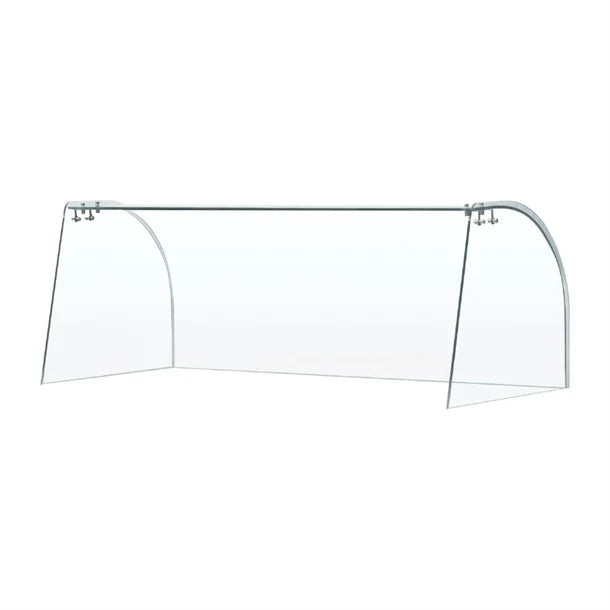 Curved Glass Sneeze Guard Assembly for CT394-A