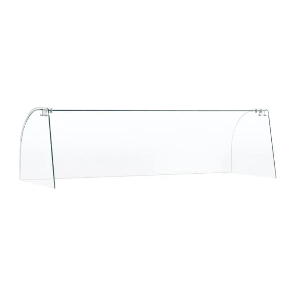 Curved Glass Sneeze Guard Assembly for CT395-A