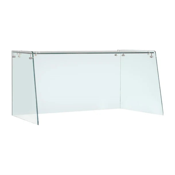 Straight Glass Sneeze Guard Assembly for 2 Door Counter UA017-A