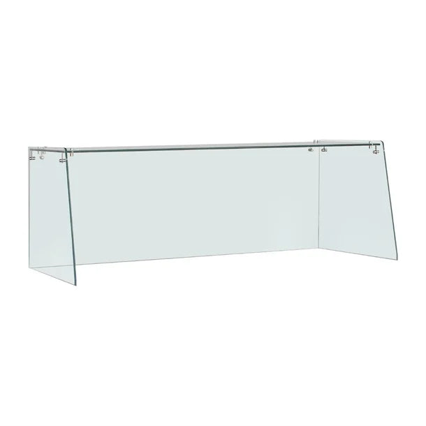 Straight Glass Sneeze Guard Assembly for 3 Door Counter UA018-A